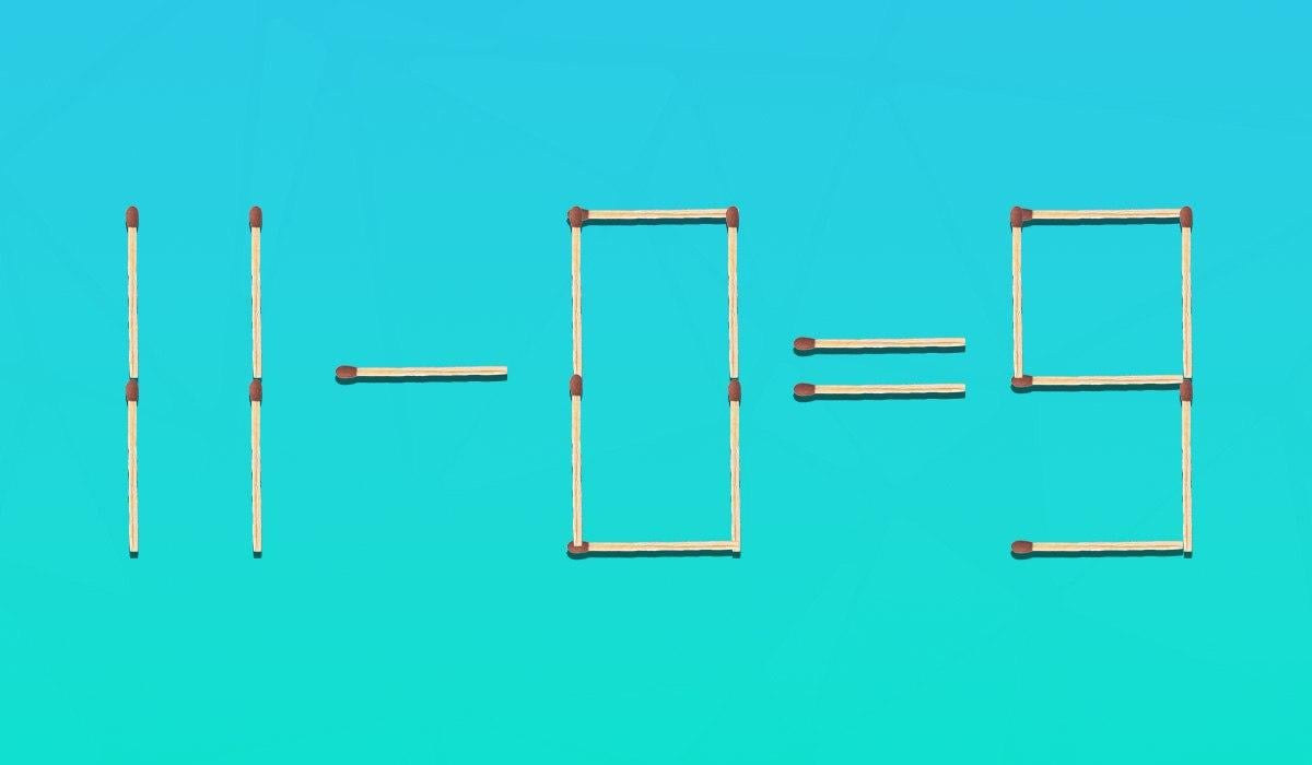 Morate pomaknuti dvije šibice da biste ispravili jednakost