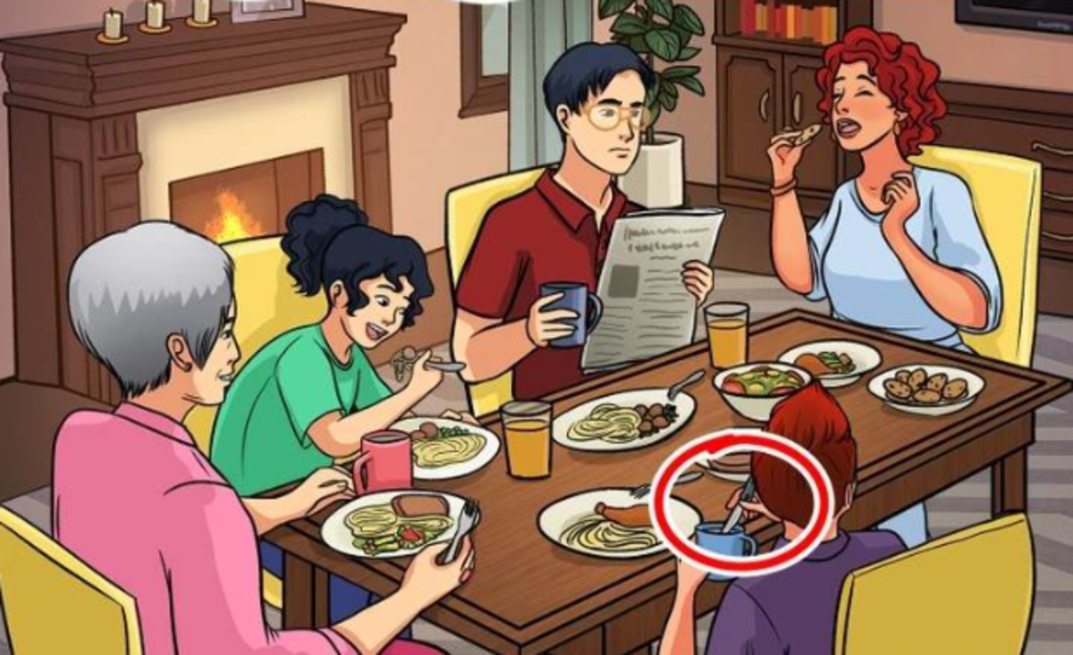 Dječak miješa piće nožem - to je pogreška / crtež Bright Sidea