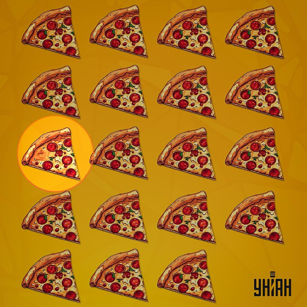 Desna pizza skrivena je lijevo / Moje kolaž