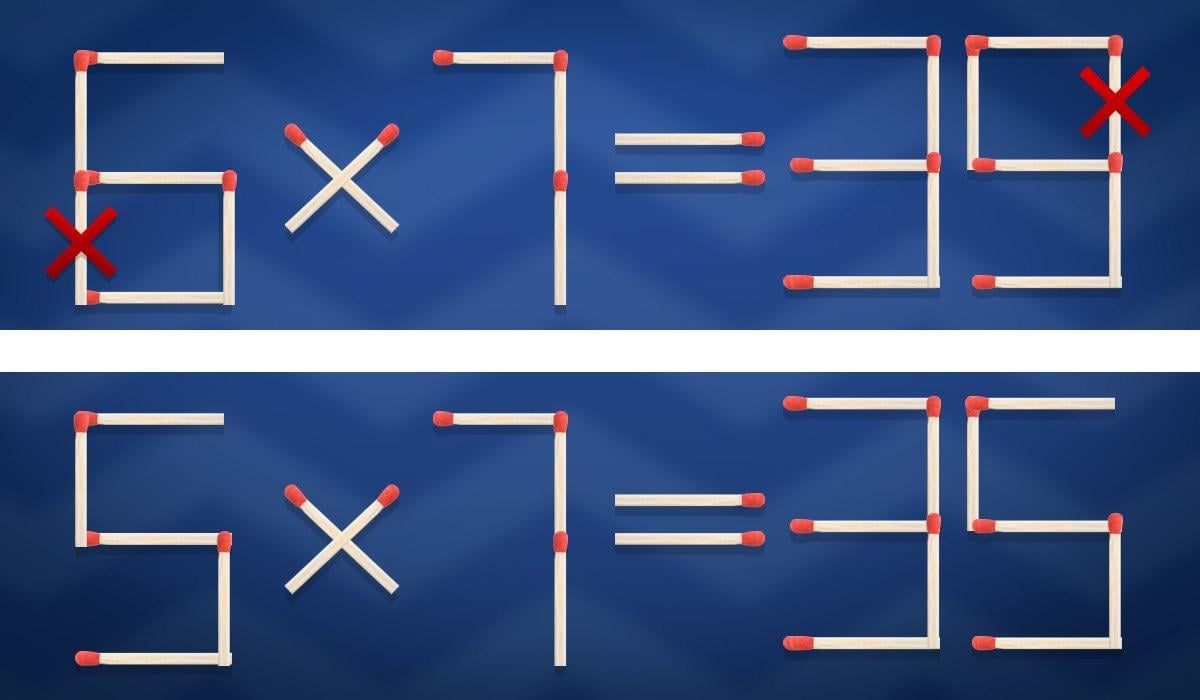 Prikazuje koje podudaranje i kamo ga premjestiti da se ispravi jednakost / Moje kolaž / Moje kolaž