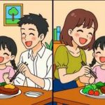 IQ test: pronađite 3 razlike u slikama obiteljske večere u